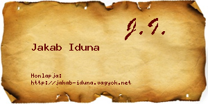 Jakab Iduna névjegykártya